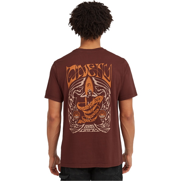 2025 O'Neill O'Riginals Retro Back Print T-Shirt Til Mænd 2850316 - Hazel Spice